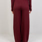 Double Zip Top – Burgundy - Hushy Wear