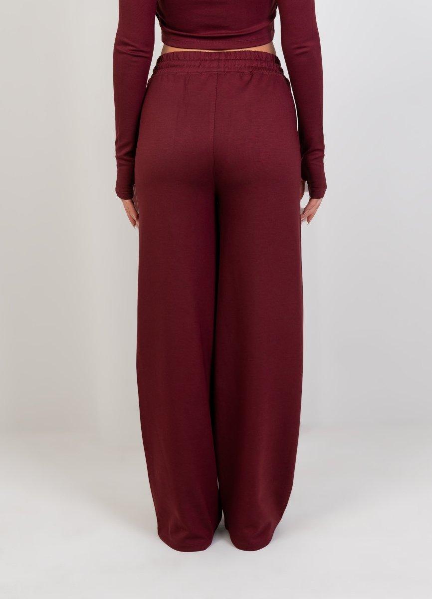 Double Zip Top – Burgundy - Hushy Wear