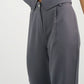 Gray Pleated Straight - Leg Trousers - Hushy Wear