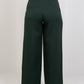 Green High - Waist Trousers with Side Flipped Waistband - Hushy Wear