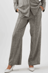 High Waist Linen Gray Trousers - Hushy Wear
