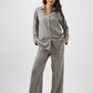High Waist Linen Gray Trousers - Hushy Wear