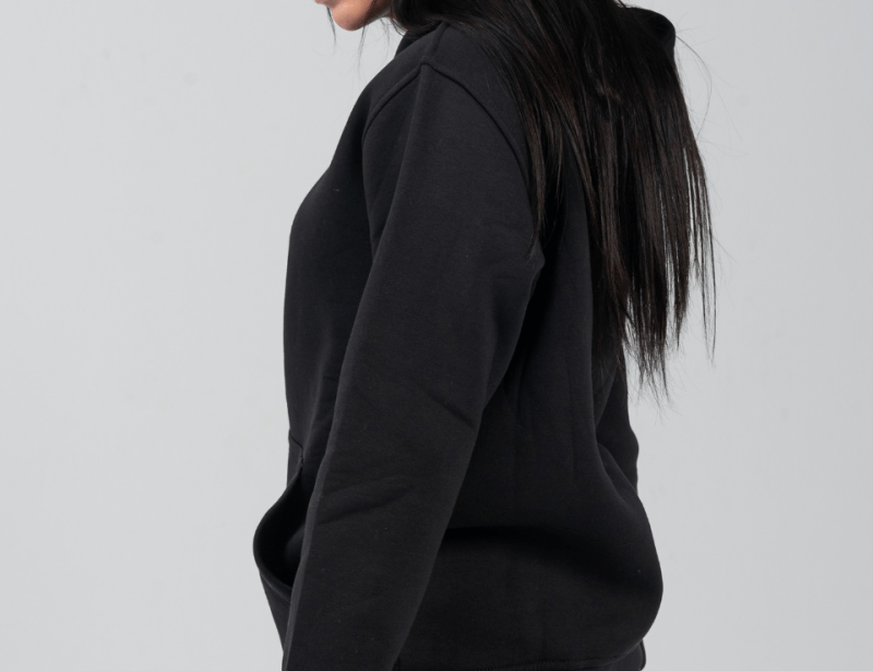 Hoodie & Sweatpants Set in Black - Hushy Wear