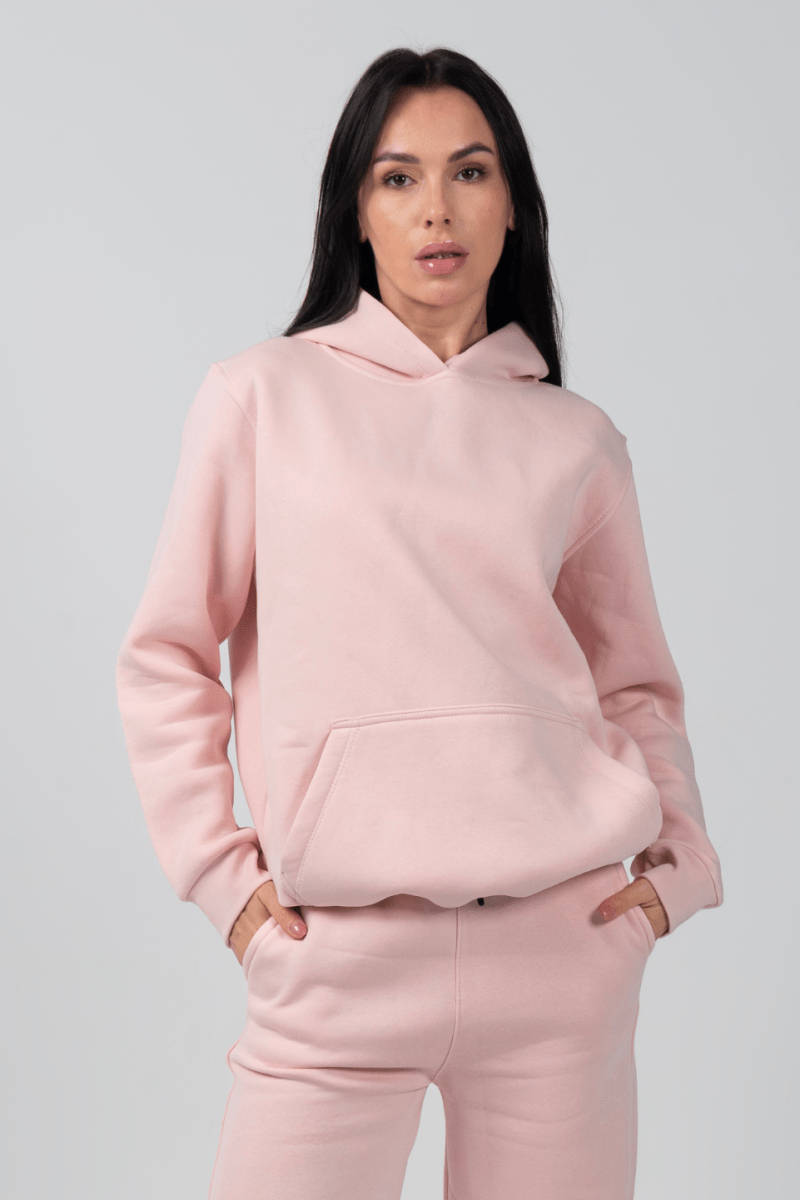 Hoodie & Sweatpants Set in Pink - Hushy Wear
