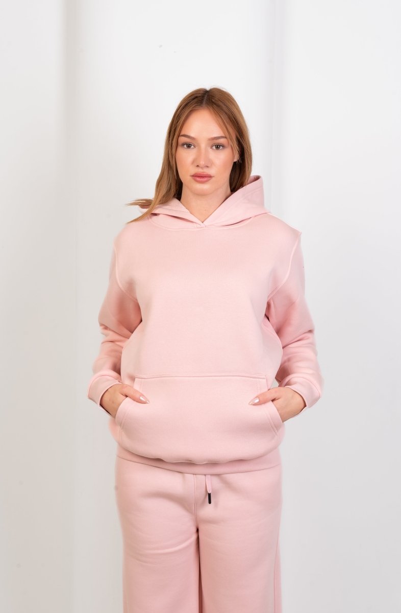 Hoodie & Sweatpants Set in Pink - Hushy Wear