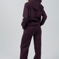 Hoodie & Sweatpants Set in Purple - Hushy Wear