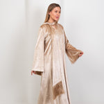 Hushy Velvet Basic Dress - Beige - Hushy Wear
