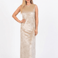 Hushy Velvet Dress - Beige - Hushy Wear
