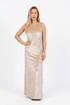 Hushy Velvet Dress - Beige - Hushy Wear