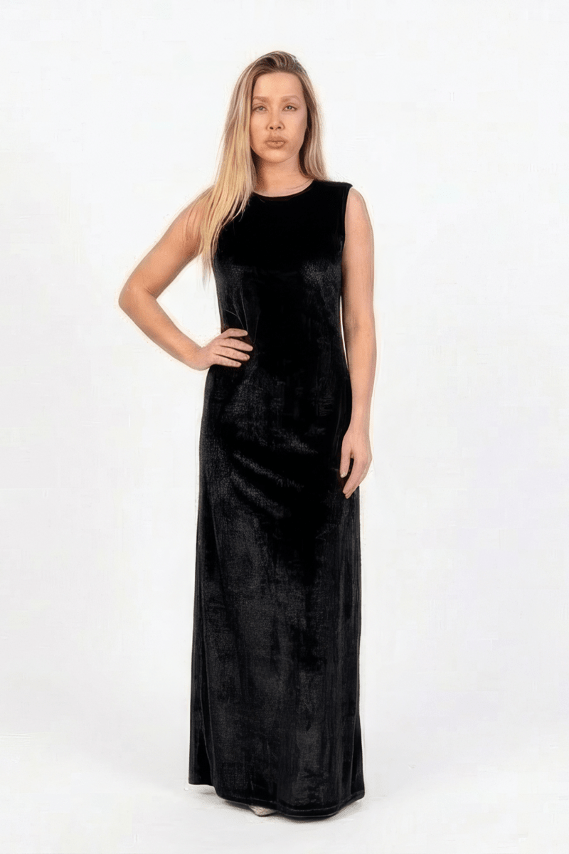 Hushy Velvet Dress - Black - Hushy Wear