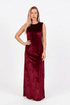 Hushy Velvet Dress - Burgundy - Hushy Wear