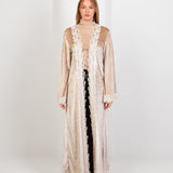 Hushy Velvet Kaftan - Beige - Hushy Wear