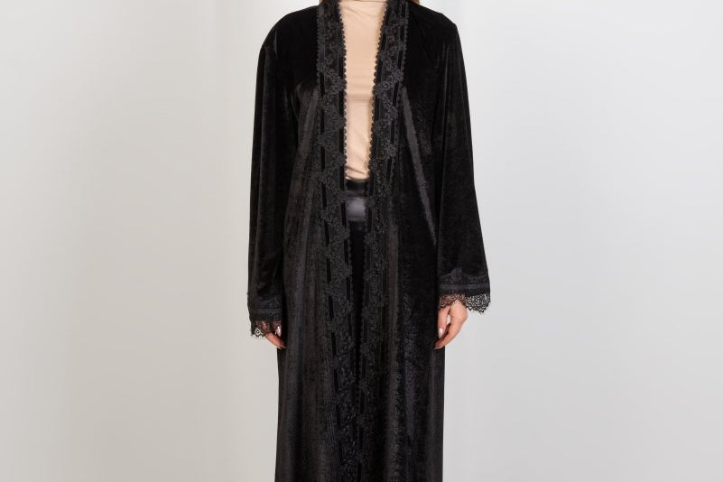 Hushy Velvet Kaftan - Black - Hushy Wear