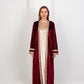 Hushy Velvet Kaftan - Burgundy - Hushy Wear