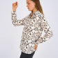 Leopard Print Basic Shirt featuring a classic button-down design, relaxed fit, and timeless animal print for a bold and versatile look.