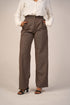 Brown High-Waist Wool Classic Trousers featuring a tailored straight-leg fit, premium wool fabric, and a sleek high-waisted design for a sophisticated look.