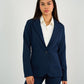 Navy Single - Button Tailored Blazer - Hushy Wear