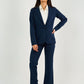 Navy Single - Button Tailored Blazer - Hushy Wear