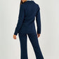 Navy Single - Button Tailored Blazer - Hushy Wear