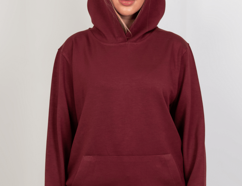 Oversized Hoodie – Burgundy - Hushy Wear