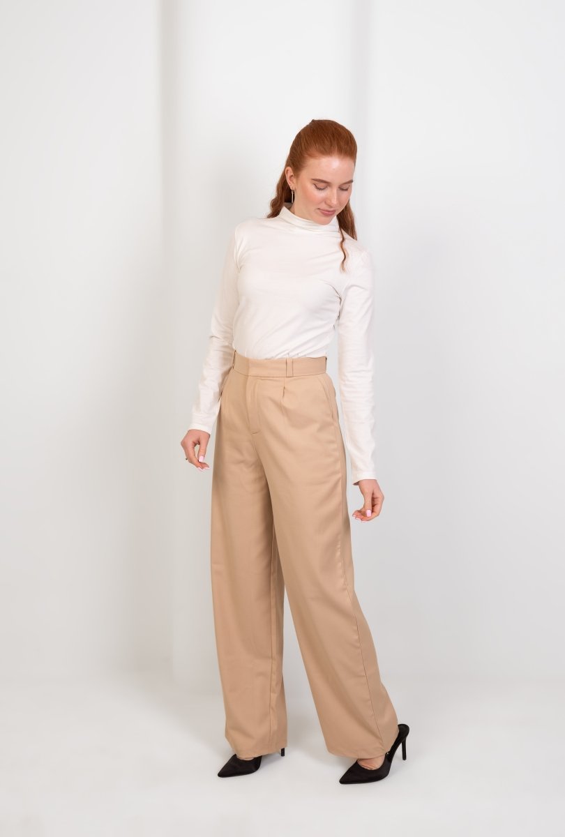 Premium Classic Trouser - Beige - Hushy Wear