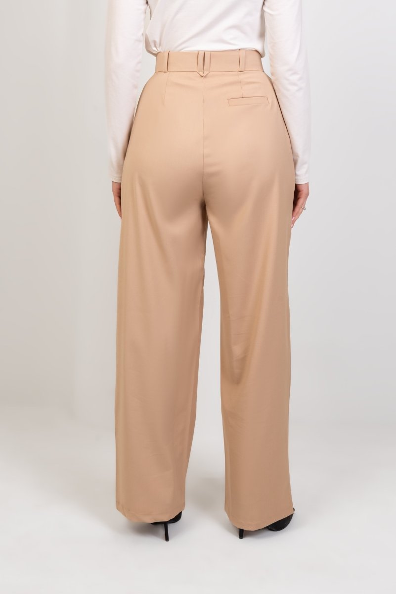 Premium Classic Trouser - Beige - Hushy Wear