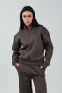 Relaxed Fit Half - Zip Sweater & Pants Set – Charcoal - Hushy Wear
