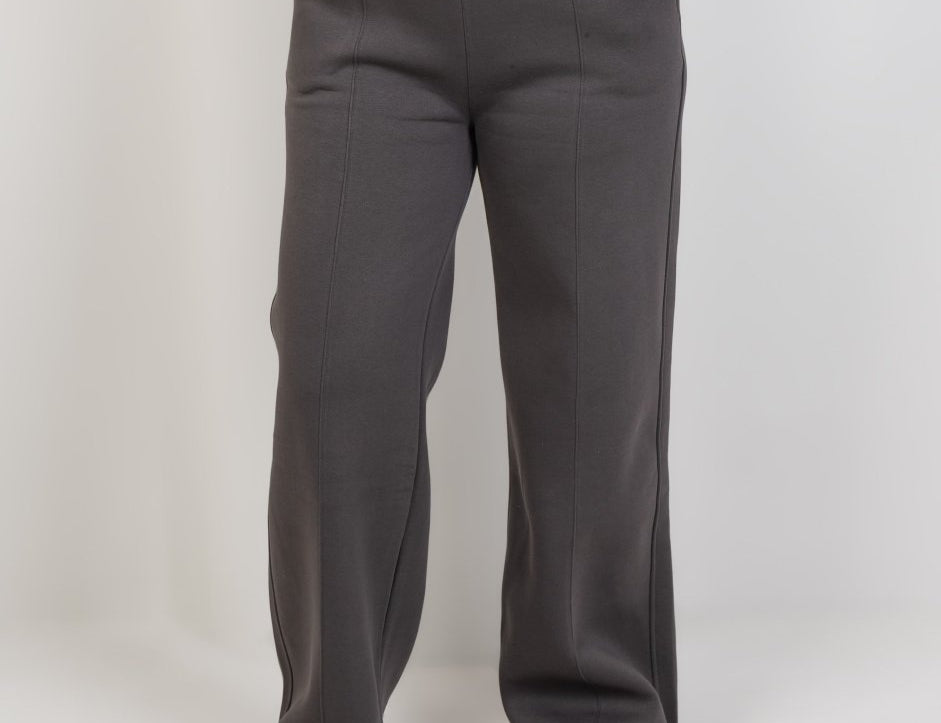 Relaxed Fit Half - Zip Sweater & Pants Set – Gray - Hushy Wear