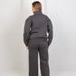 Relaxed Fit Half - Zip Sweater & Pants Set – Gray - Hushy Wear