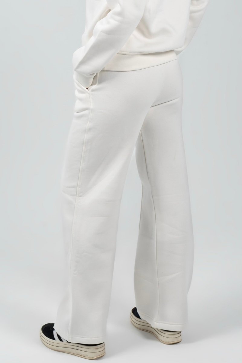 Relaxed Fit Half - Zip Sweater & Pants Set – Offwhite - Hushy Wear