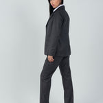 Relaxed Fit Two Button Blazer (Blazer Only) - Gray - Hushy Wear