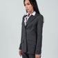 Relaxed Fit Two Button Blazer (Blazer Only) - Gray - Hushy Wear