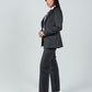 Relaxed Fit Two Button Blazer (Blazer Only) - Gray - Hushy Wear