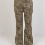 Relaxed Fit Washed Pants – Olive - Hushy Wear