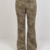 Relaxed Fit Washed Pants – Olive - Hushy Wear