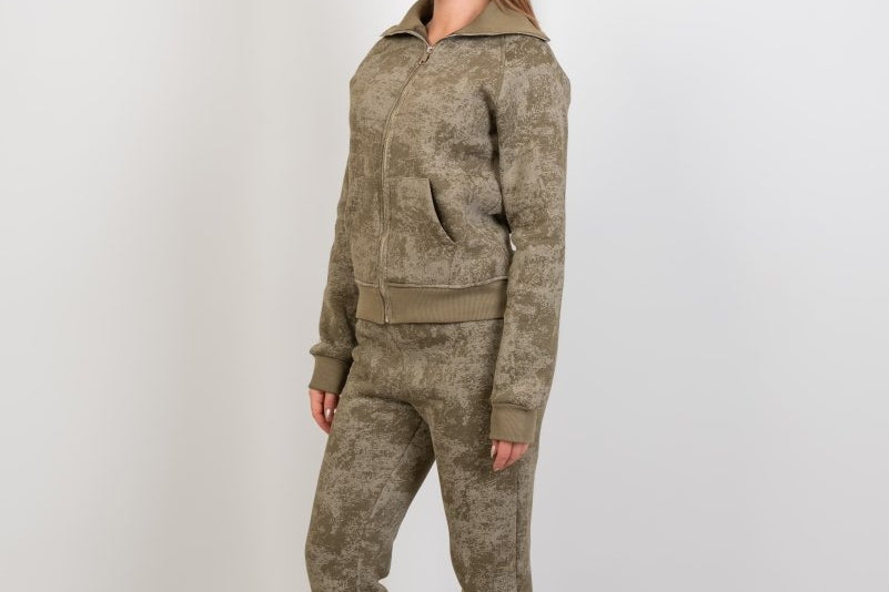 Relaxed Fit Washed Pants – Olive - Hushy Wear