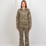 Relaxed Fit Washed Pants – Olive - Hushy Wear