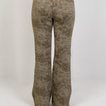 Relaxed Fit Washed Pants – Olive - Hushy Wear