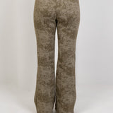 Relaxed Fit Washed Pants – Olive - Hushy Wear