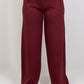 Relaxed Straight Sweatpants - Burgundy - Hushy Wear