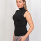 Sleeveless Basic Top - Black - Hushy Wear