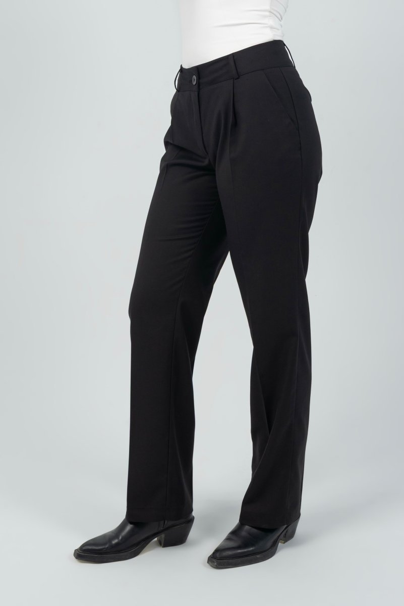 Straight Classic Trouser - Black - Hushy Wear