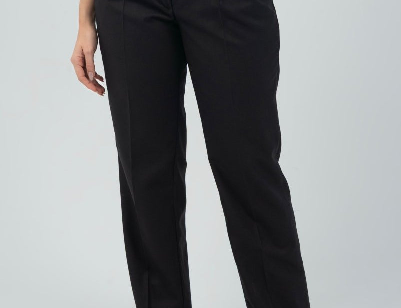 Straight Classic Trouser - Black - Hushy Wear