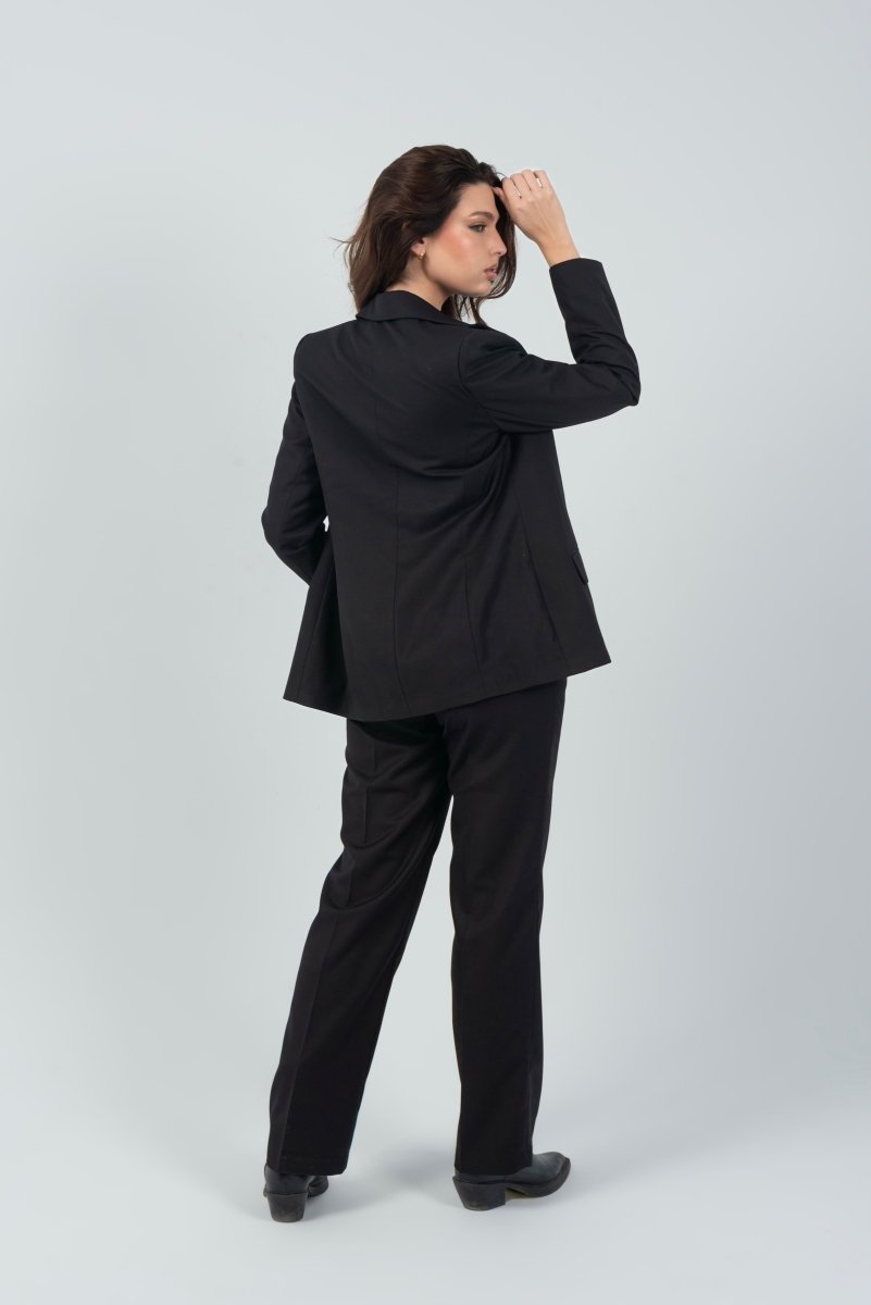 Straight Classic Trouser - Black - Hushy Wear