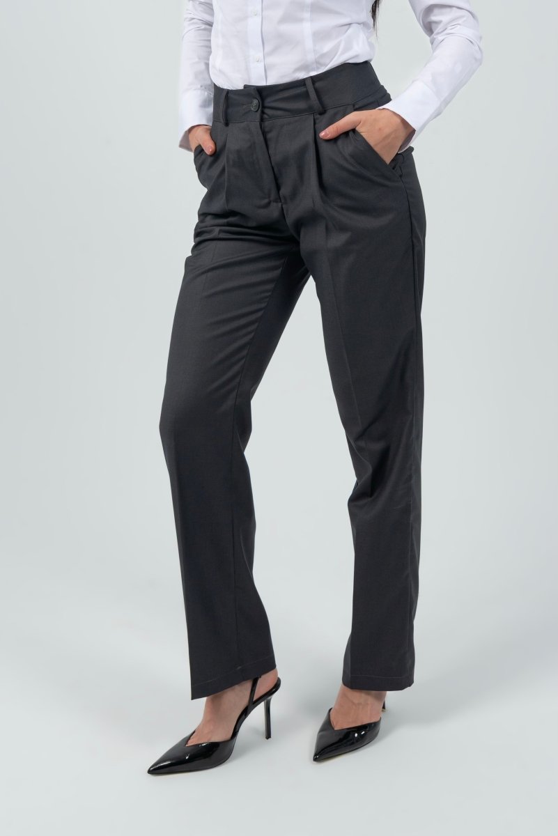 Straight Classic Trouser - Gray - Hushy Wear