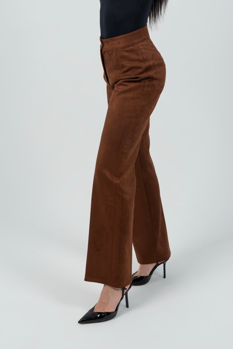 Straight Suede Classic Trouser - Hushy Wear