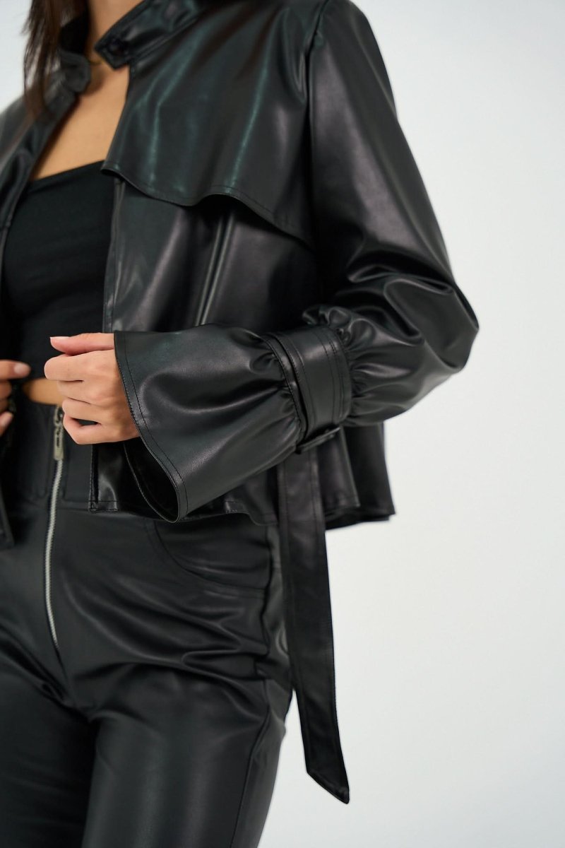 Trench Jacket - Leather - Hushy Wear
