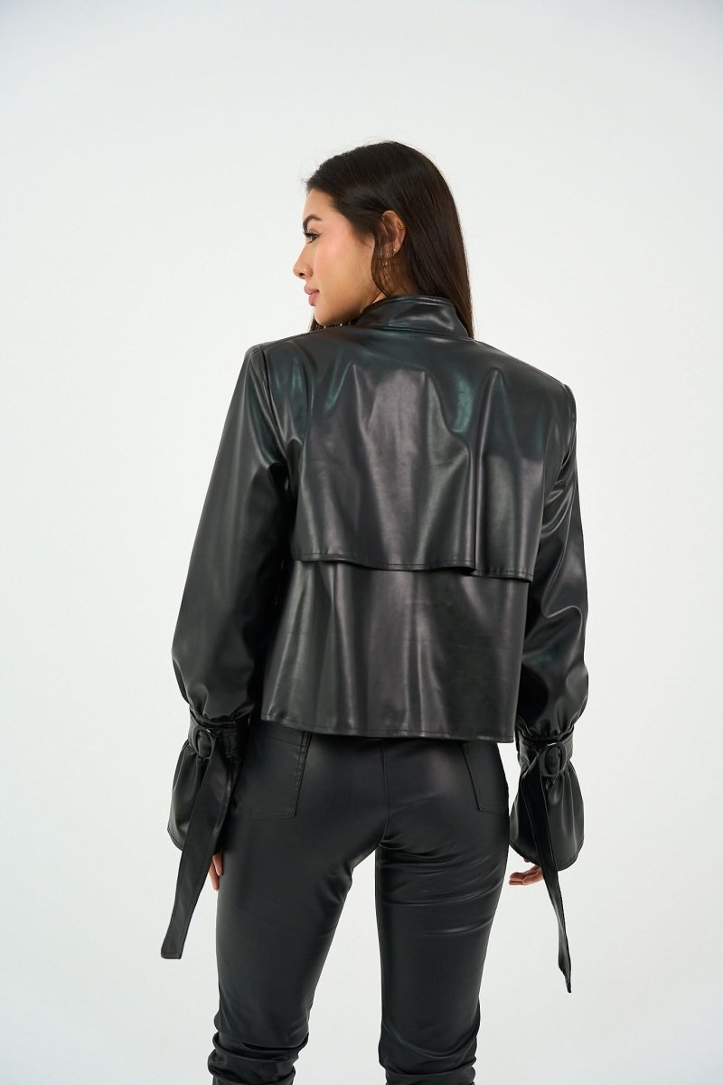 Trench Jacket - Leather - Hushy Wear