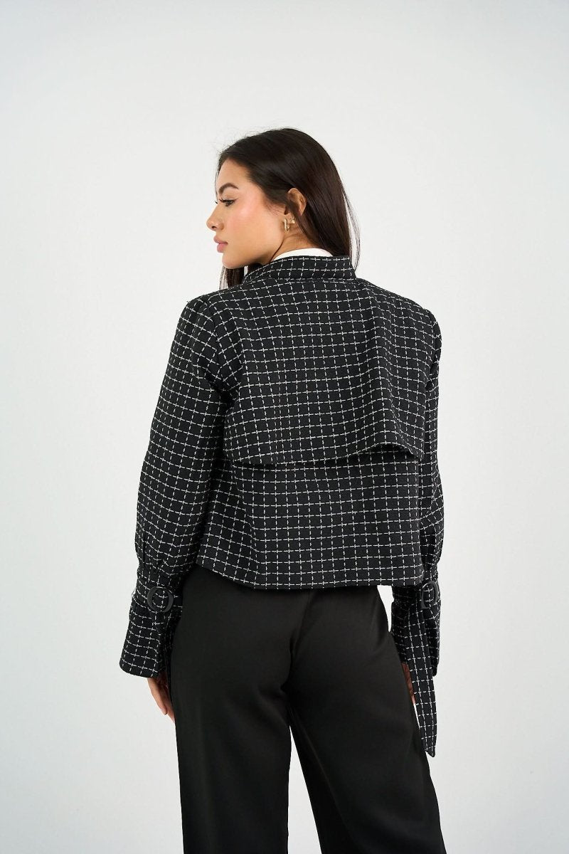 Trench Jacket - Tweed - Hushy Wear