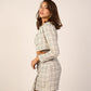Tweed Miniskirt - White - Hushy Wear